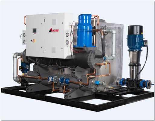 شراء 120HP المبرد الصناعي نظام متكامل المياه المبردة نوع المسمار online manufacture