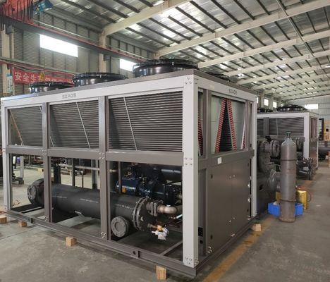 شراء مبرد برغي ضاغط الهواء شبه المحكم R134a / R407C / R22 للصناعات الكيماوية online manufacture