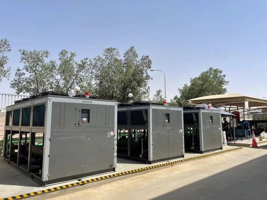 شراء 120 طن Hanbell ضاغط برودة الهواء المسمار المبرد للبلاستيك online manufacture