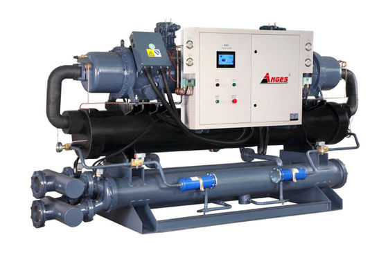 شراء 100HP المبردة بالماء برودة المسمار لجهاز التبريد الصناعي المصنع المباشر لجهاز الحقن online manufacture