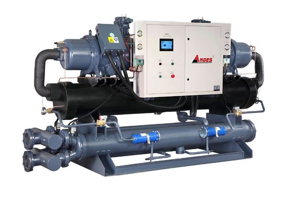 شراء 200HP الصناعية المبردة بالماء برجل التبريد مع 2 ضاغط نظام لتبريد الحلول online manufacture