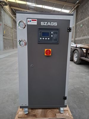 شراء 5HP المبرد المائي الصناعي معالجة البلاستيك 5RT المبرد بالهواء لمبرد الصيدلة الكيميائية مكثف أنبوب النحاس online manufacture