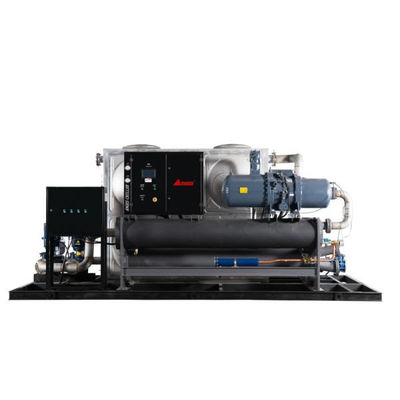شراء جهاز تبريد بالماء مع درجة حرارة محيطة -30C-35C ومراقب PLC 373.9KW سعة تبريد online manufacture