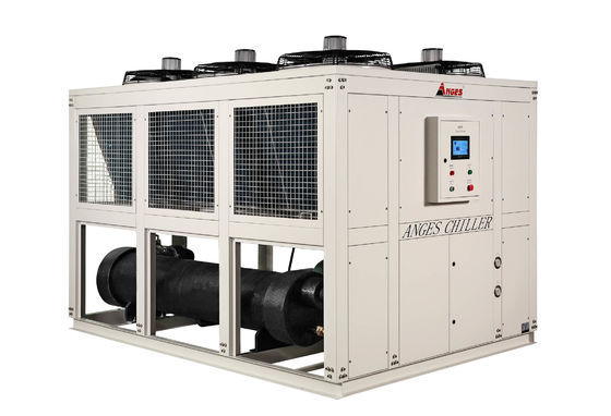 شراء 200HP تبريد الهواء نوع المسمار الصناعي المبرد المسمار المبرد للماء لحل التبريد عالية الكفاءة online manufacture