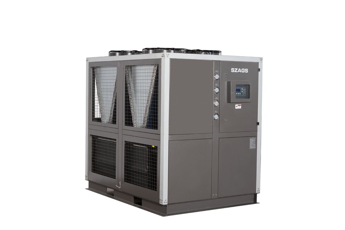 30HP النمط الصناعي الدورية المبردة بالهواء المبردة بالماء 92kW نظام التبريد المبردة الغليكول