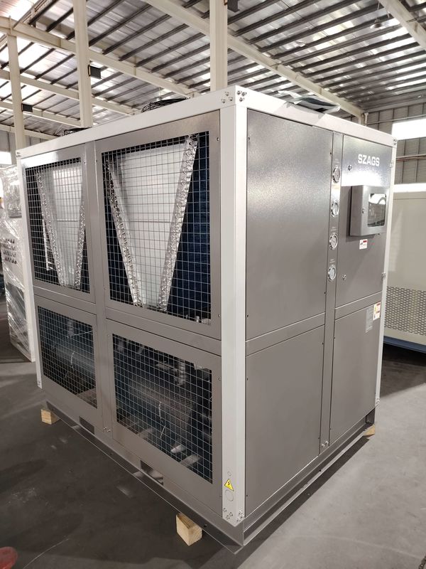 30HP النمط الصناعي الدورية المبردة بالهواء المبردة بالماء 92kW نظام التبريد المبردة الغليكول