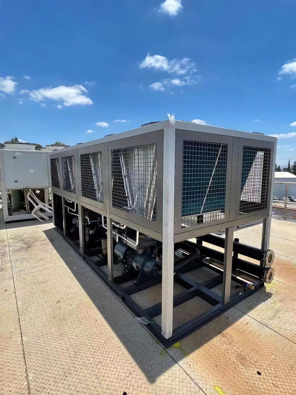 100HP الصناعية برودة نوع المسمار مع نظام تبريد اثنين برودة الهواء برودة المسمار المياه غليكول برودة