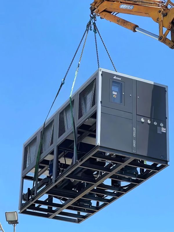 100HP الصناعية برودة نوع المسمار مع نظام تبريد اثنين برودة الهواء برودة المسمار المياه غليكول برودة