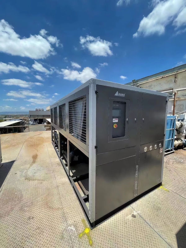 100HP الصناعية برودة نوع المسمار مع نظام تبريد اثنين برودة الهواء برودة المسمار المياه غليكول برودة