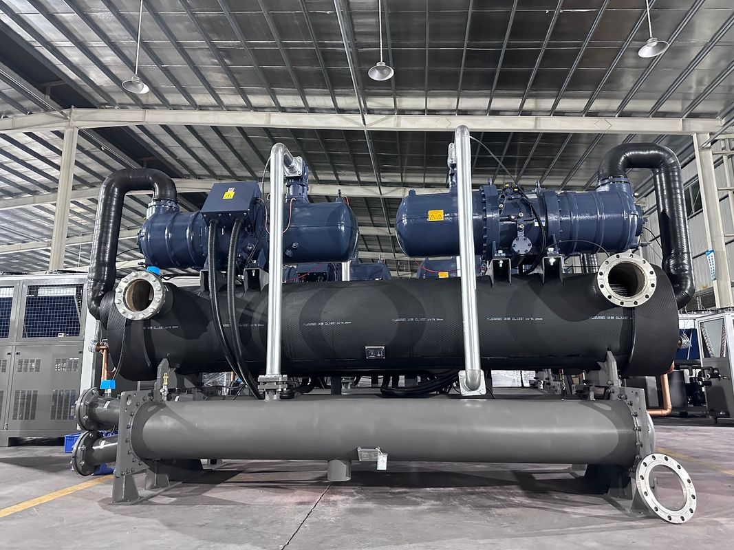 200HP الصناعية المبردة بالماء برجل التبريد مع 2 ضاغط نظام لتبريد الحلول