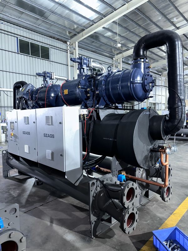 200HP الصناعية المبردة بالماء برجل التبريد مع 2 ضاغط نظام لتبريد الحلول