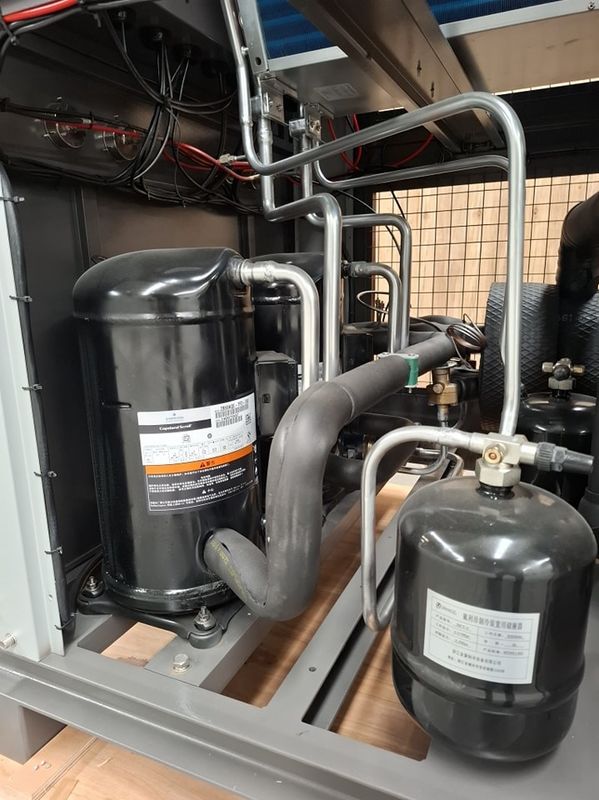 5HP المبرد المائي الصناعي معالجة البلاستيك 5RT المبرد بالهواء لمبرد الصيدلة الكيميائية مكثف أنبوب النحاس
