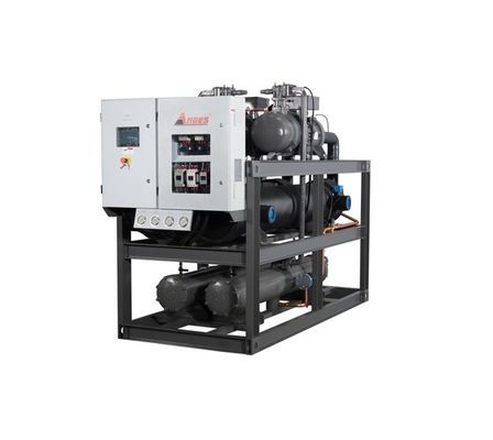 مبرد مياه التبريد الصناعي 150hp ضاغطين لصناعة البلاستيك