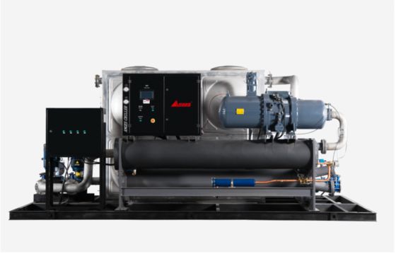 مبرد حلزوني مبرد بالمياه بقدرة 100 حصان، مبردات مياه العمليات الصناعية لخطوط طباعة وتغليف أغشية BOPP